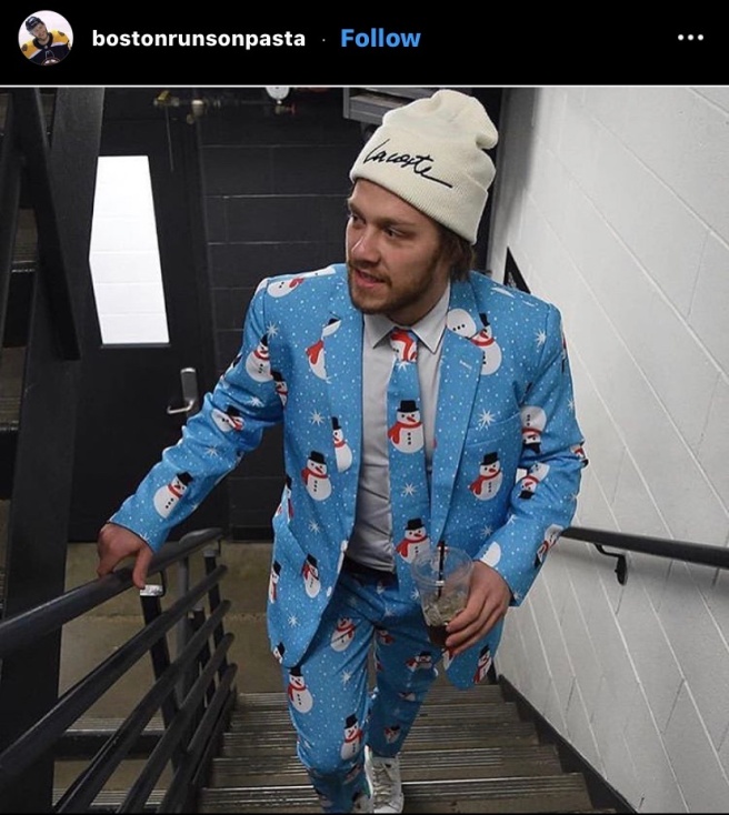 NHL - Describe this David Pastrnak outfit in one word ⬇️ #StanleyCup